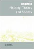 portada da revista Housing, theory and society