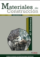 Portada da revista Materiales de Construcción