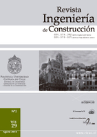 Portada da revista Ingeniería de la Construcción