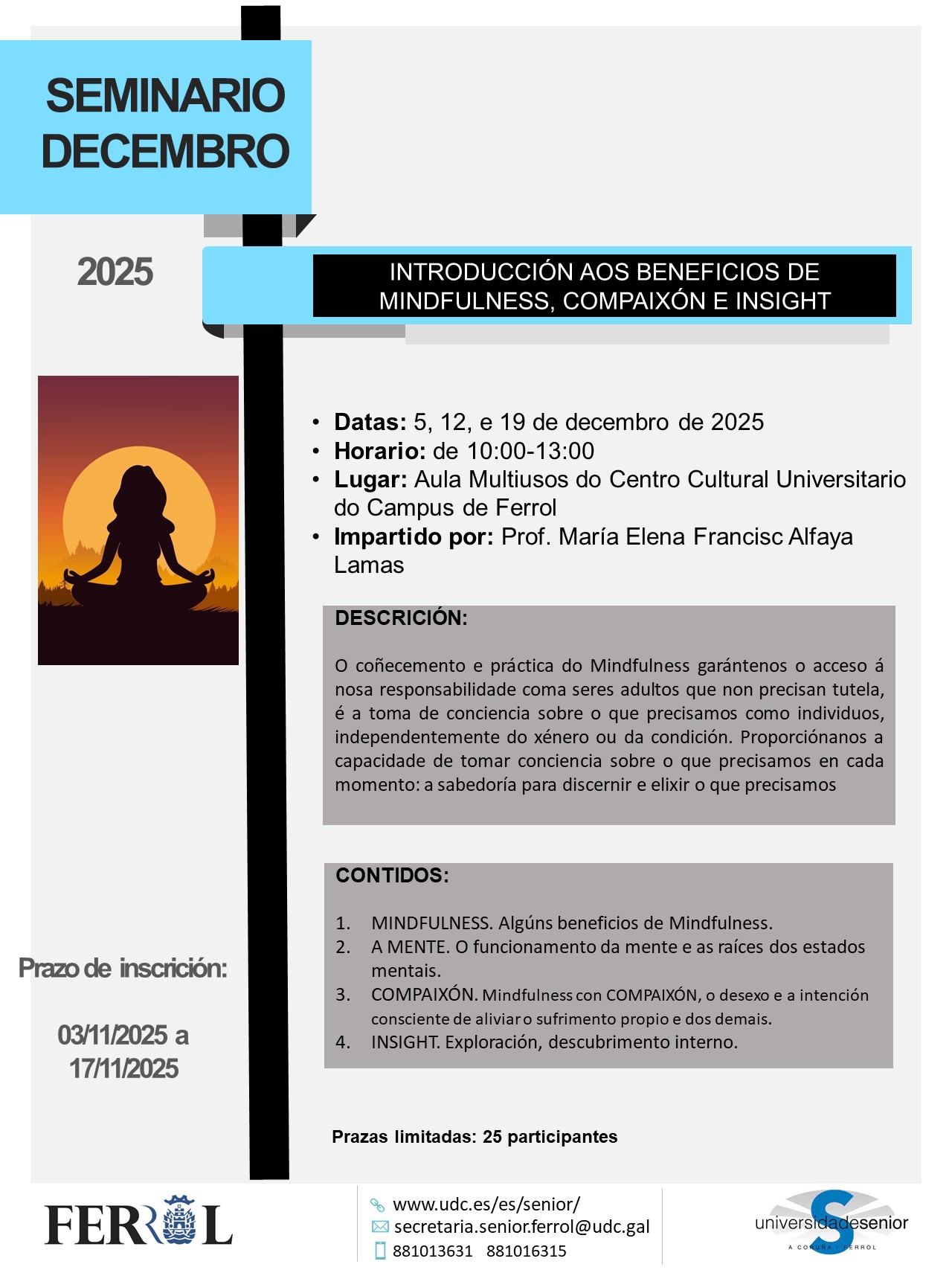 CARTEL SEMINARIO MINDFULNESS