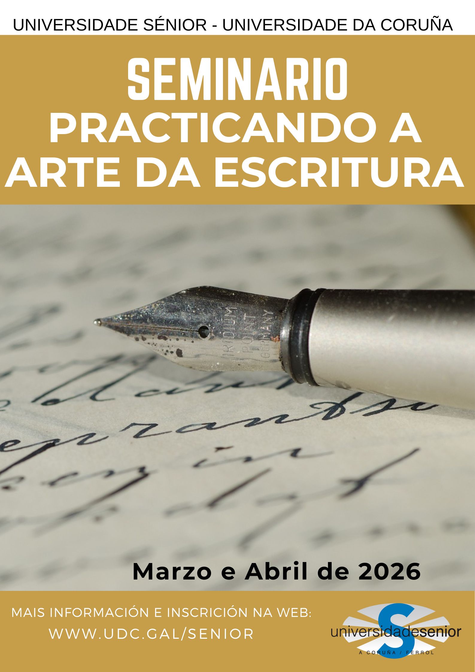 Cartaz Seminario Escritura 2026