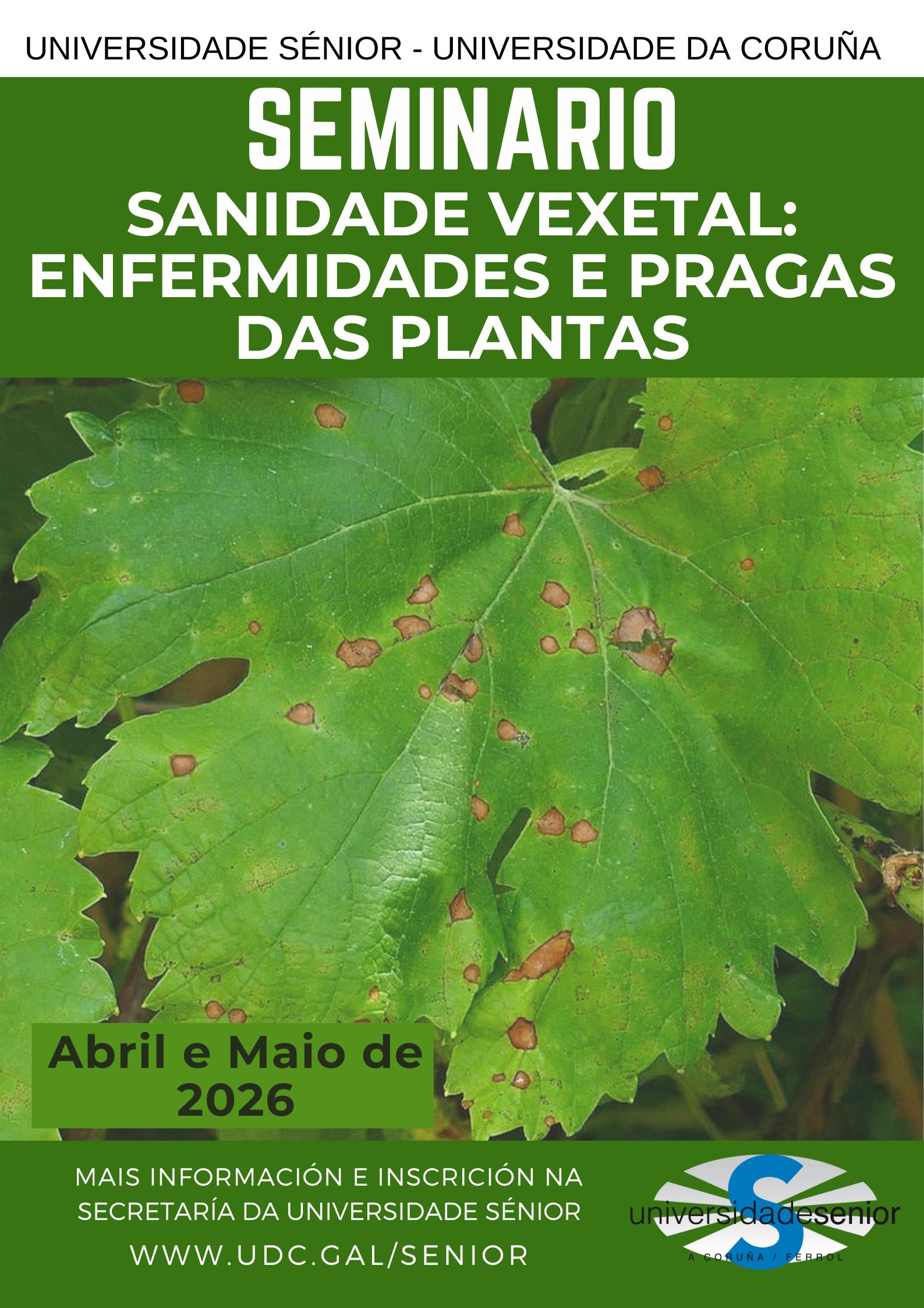 Cartaz Seminario Sanidade Vexetal 2026